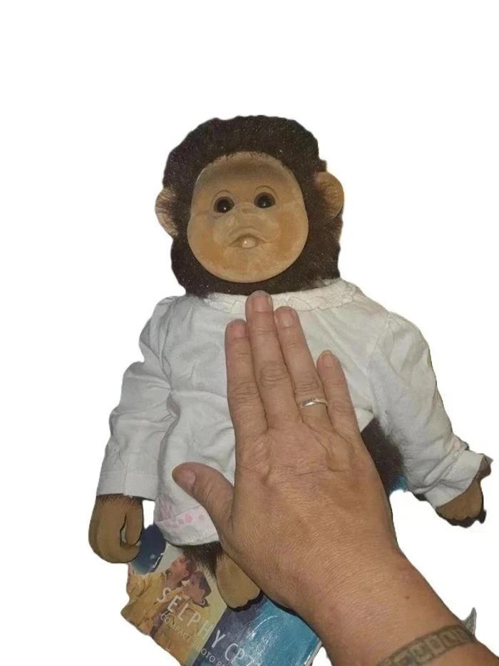singe peluche vintage