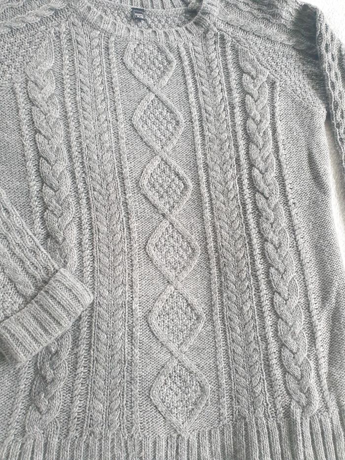 Pull femme Gris L Laine - photo numéro 3