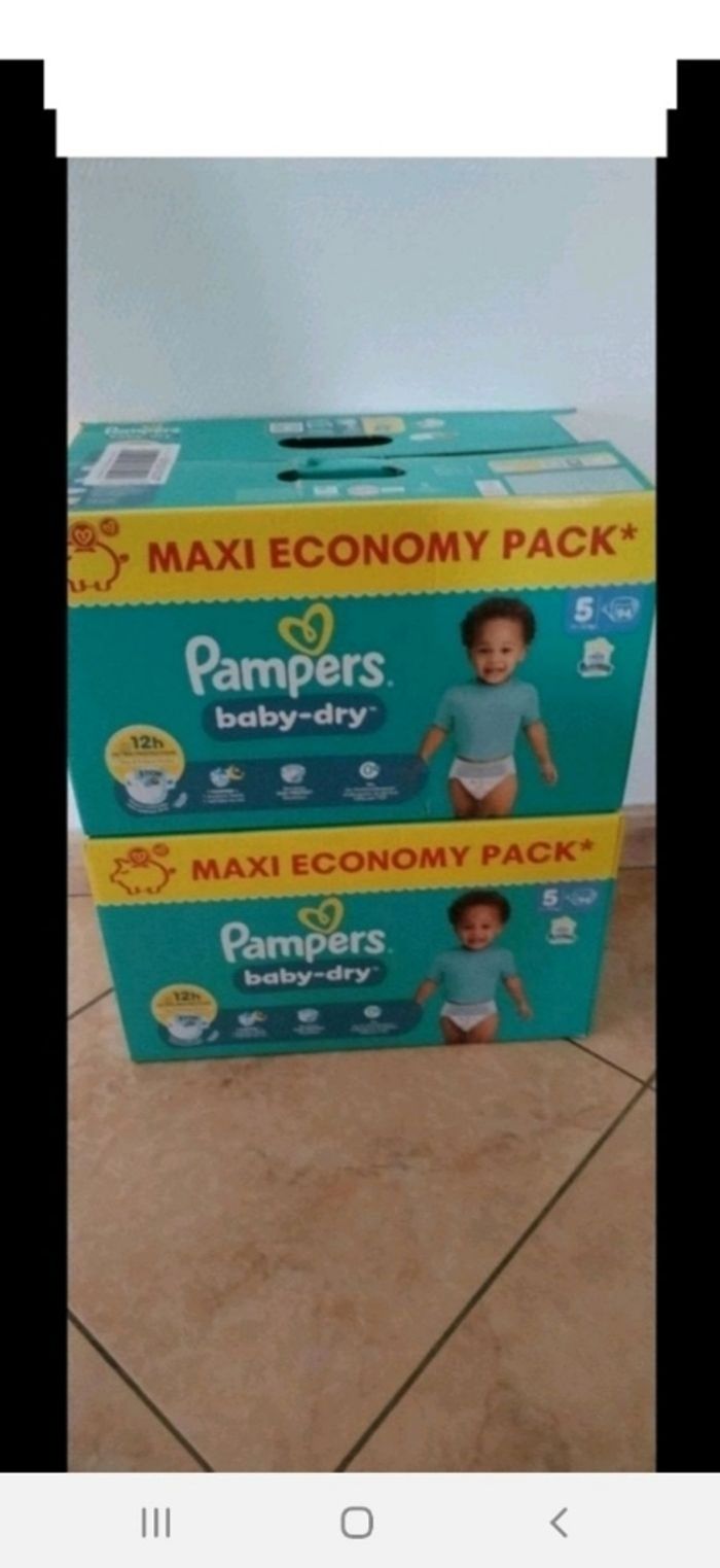 188 couches Pampers Baby Dry Taille 5