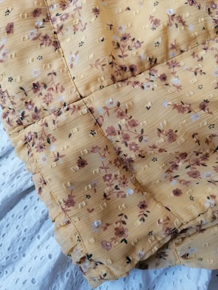 Robe voile fleuries champêtre Bohême cérémonie - photo numéro 5