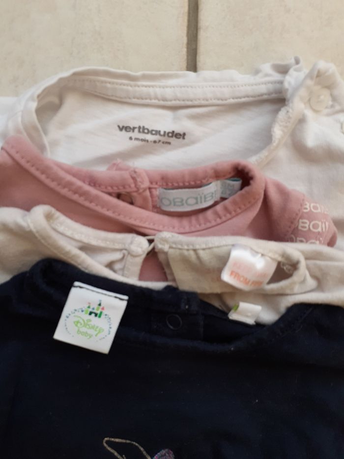 Lot de 4 tee-shirts manches longues - photo numéro 3