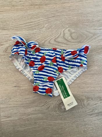 Maillot de bain slip de bain Benetton taille 18 24 mois Neuf