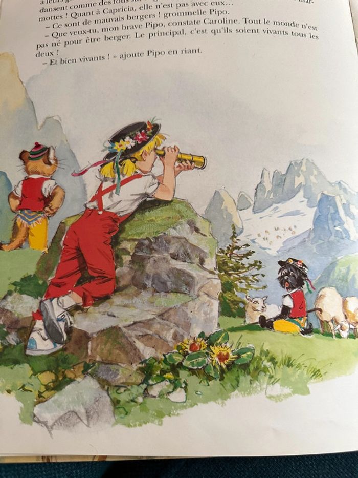 Livre album bd Pierre Probst collector relié rouge Caroline dans les Alpages montagne - photo numéro 7