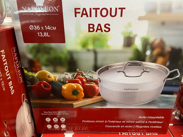 Faitout Napoleon neuf inox 13,8L tous feux