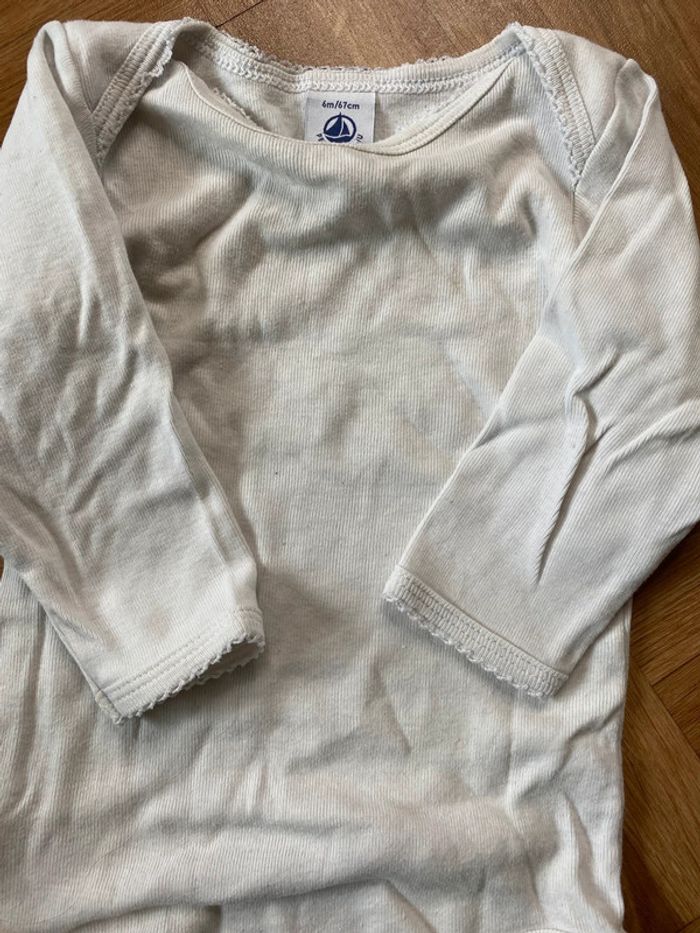 Body manches longues taille 6 mois Petit Bateau - photo numéro 2