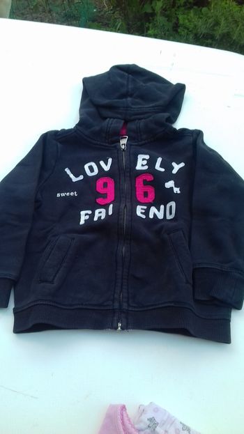 1 sweat à capuche fille 4 ans 