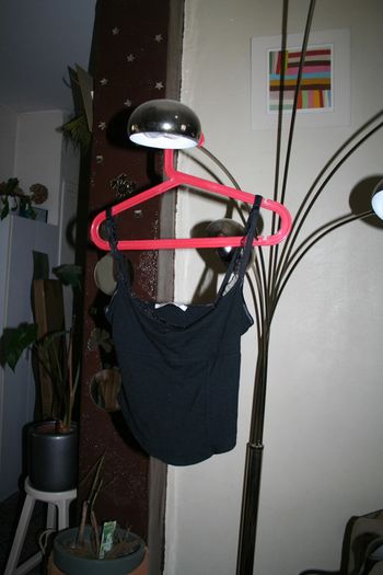 🌸Charmant Top court noir péplum dentelle "Côté féminin "Fabrication Française Taille 38 /40 🌸