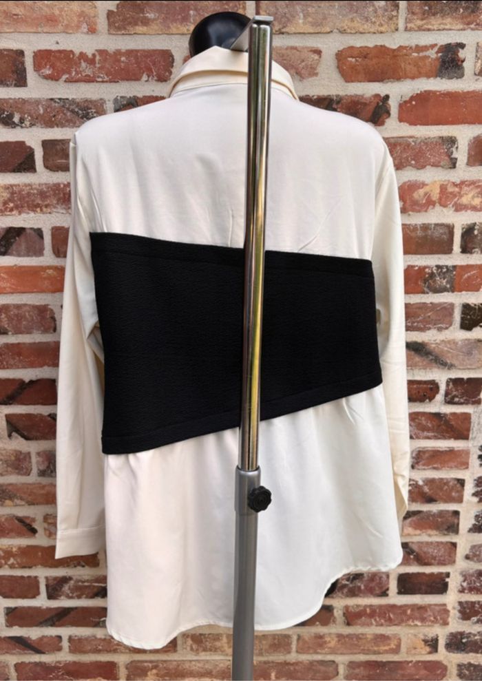 Chemise à manches longues avec bloc de couleur T48 (2XL) • Shein Curve - photo numéro 5