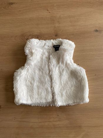 Pull sans manches blanc