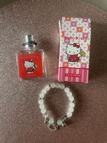 Mini parfum + bracelet hello kitty