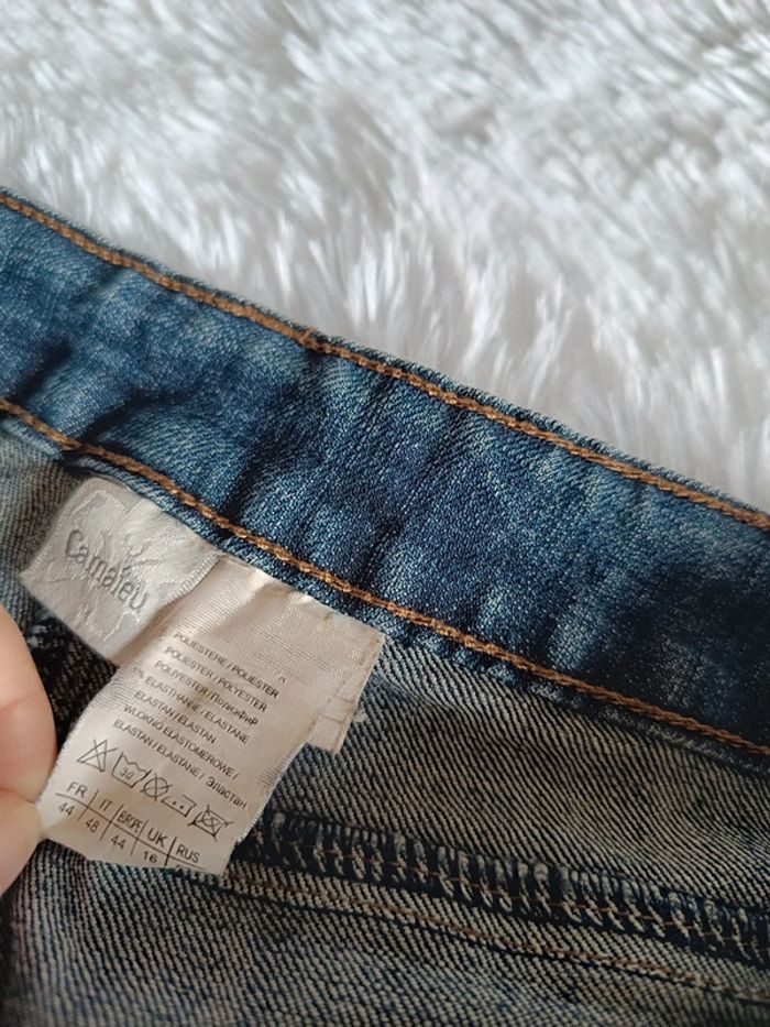 Short en jean mid waist T. 44 Camaïeu - photo numéro 11
