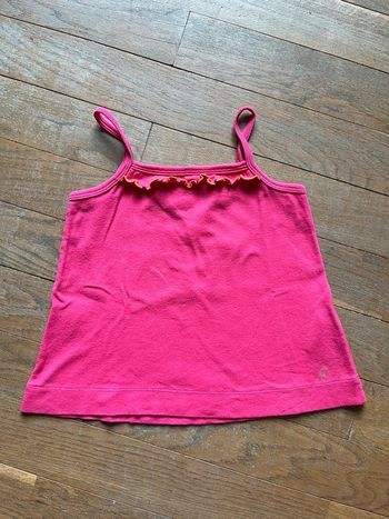 Débardeur rouge-rose Petit Bateau 6 ans