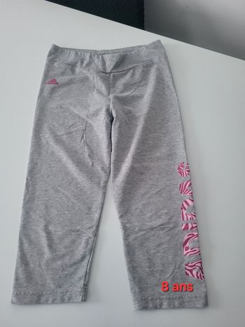Pantacourt gris 8 ans Adidas