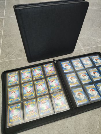 Classeur Pokémon / One Piece 480 cartes – Binder ZIP noir premium