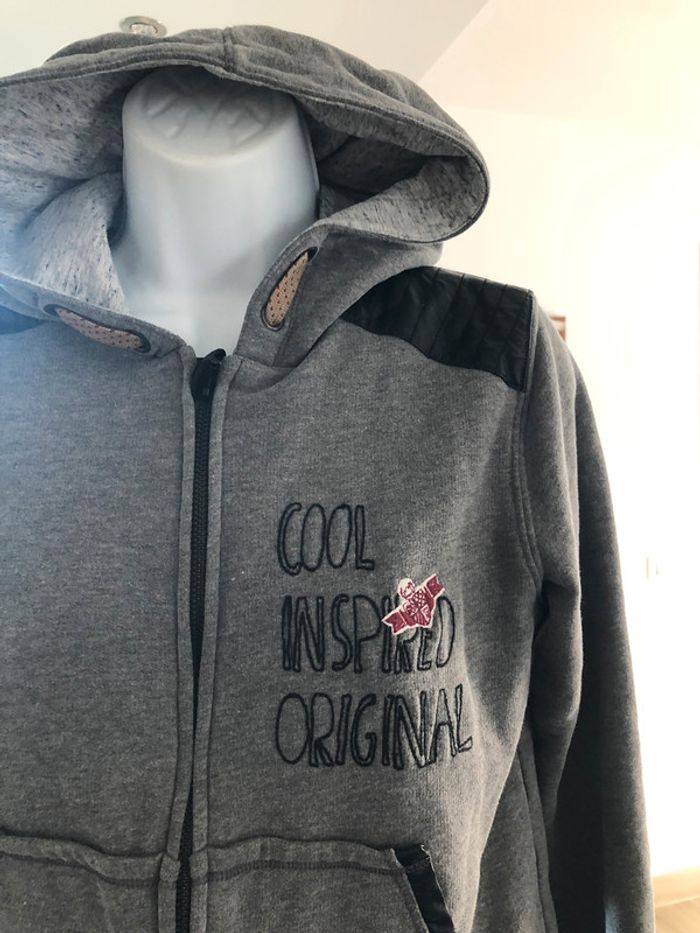 Veste ikks 12 ans gris chiné - photo numéro 2