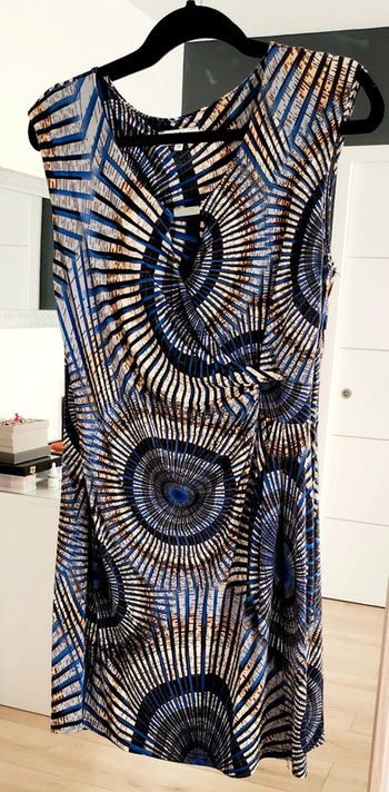 Robe manches courtes multicolore taille L Jacqueline Riu