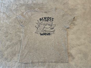 T-shirt gris imprimé bio - Kiabi - 8 ans
