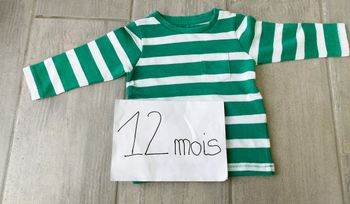 Lot n°284 T-shirt manches longues Marks & Spencer 12 mois