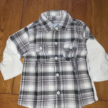 Chemise manches longues 12 mois