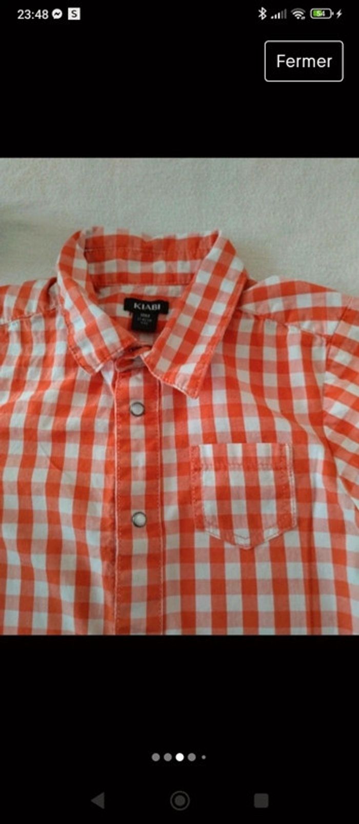 Chemise à carreaux manches courtes Kiabi - photo numéro 3