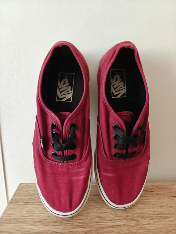 Chaussures Vans Femme couleur Bordeaux - pointure 38 - photo numéro 3