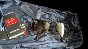Lunettes de soleil Ray-Ban aviator marron
