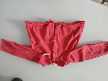 GILET ROSE NOEUD DPAM