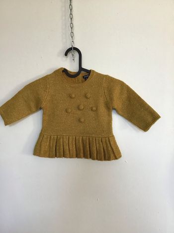 Robe moutarde pailletée doré