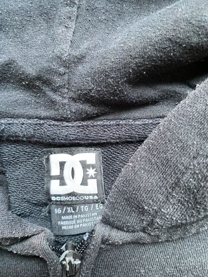 Sweat à capuche zippé DC Shoes 16 ans / XS Grand logo dans le dos - photo numéro 3