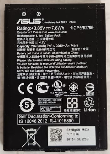 Batterie Originale de marque Asus Modèle 1ICP5/52/66 2050mAh