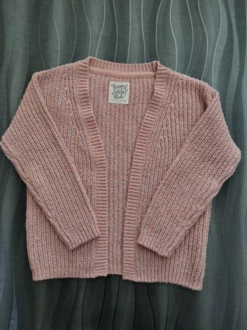Gilet fille rose