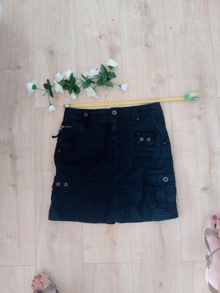 Jupe 40 noire type délavé c88 - photo numéro 5