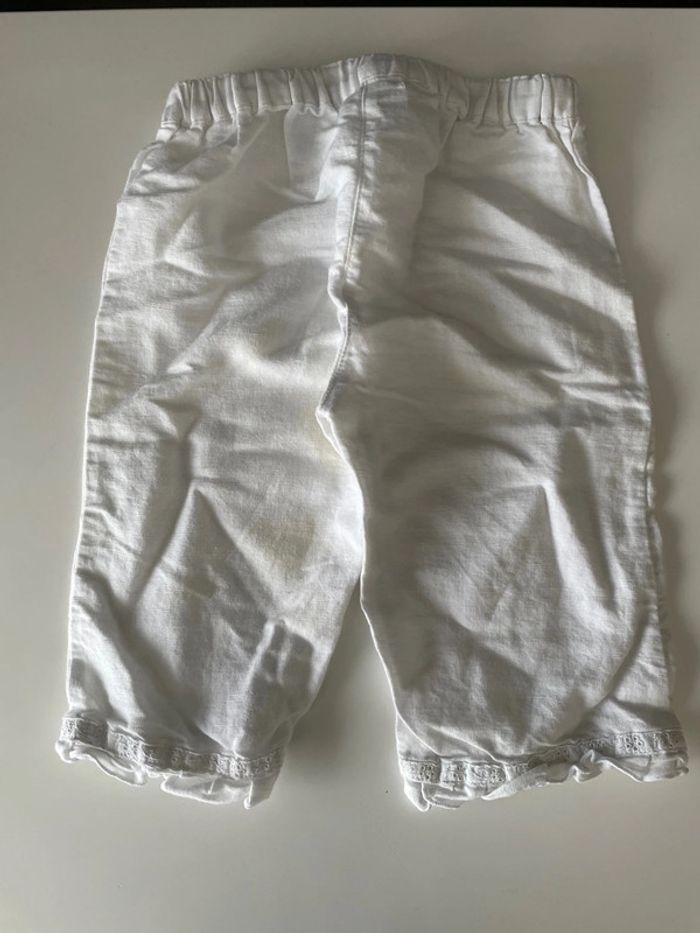 Pantalon blanc bébé - photo numéro 2