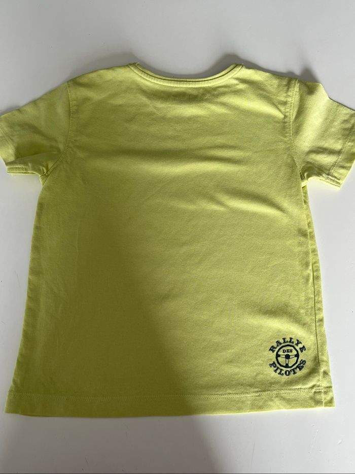 T-shirt vert pâle Rétro Rallye 3 ans - photo numéro 3