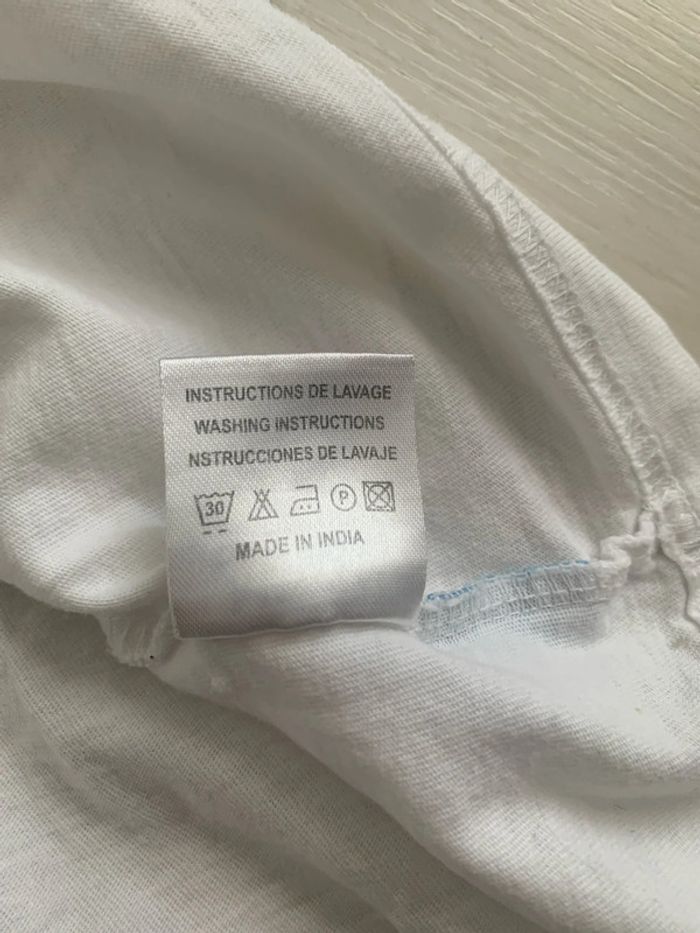 T-shirt manches courtes blanc, imprimé - photo numéro 6