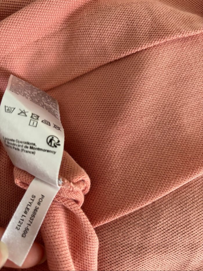 Polo lacoste homme orange corail - photo numéro 5