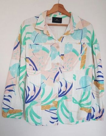 🌿 Surchemise imprimé feuillage – One Step – Taille 40 🌿