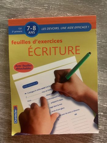 Feuilles d’exercices écriture 7-8 ans