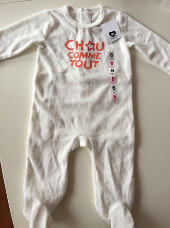 Pyjama « chou comme tout » Kimadi Tati Taille 6 mois - 67 cm