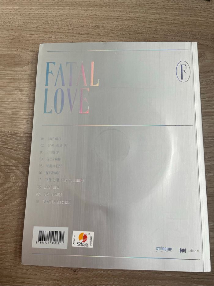 album fatal love monsta x - photo numéro 7