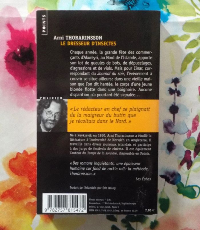 Le dresseur d'insectes de Arni Thorarinsson Ed. Points - photo numéro 2