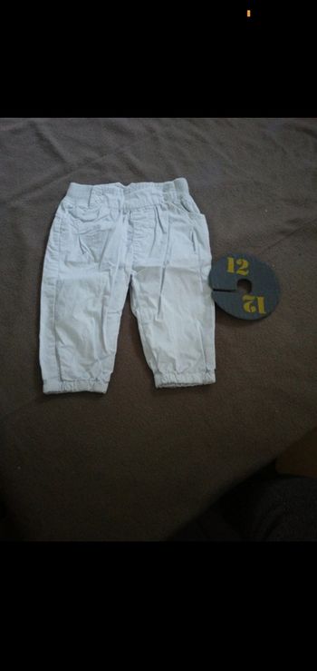 Pantalon fille 12 mois gris zara baby