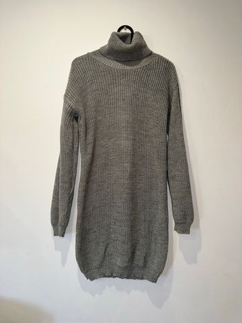 Robe pull col roulé Boohoo grise