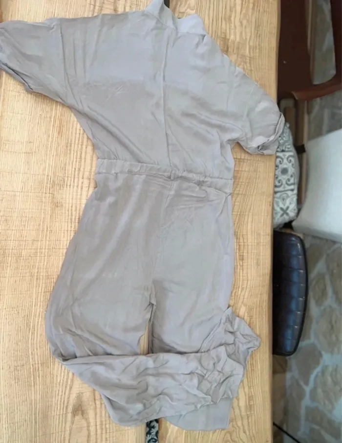 Combinaison pantalon cargo grise Mango taille S - photo numéro 4
