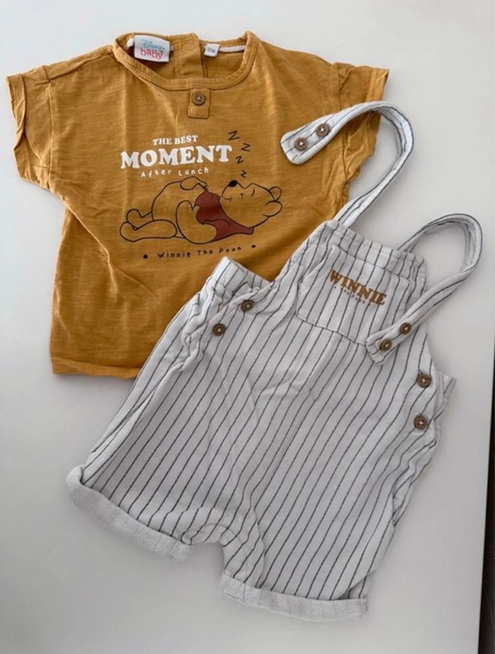 Lot salopette t shirt winnie