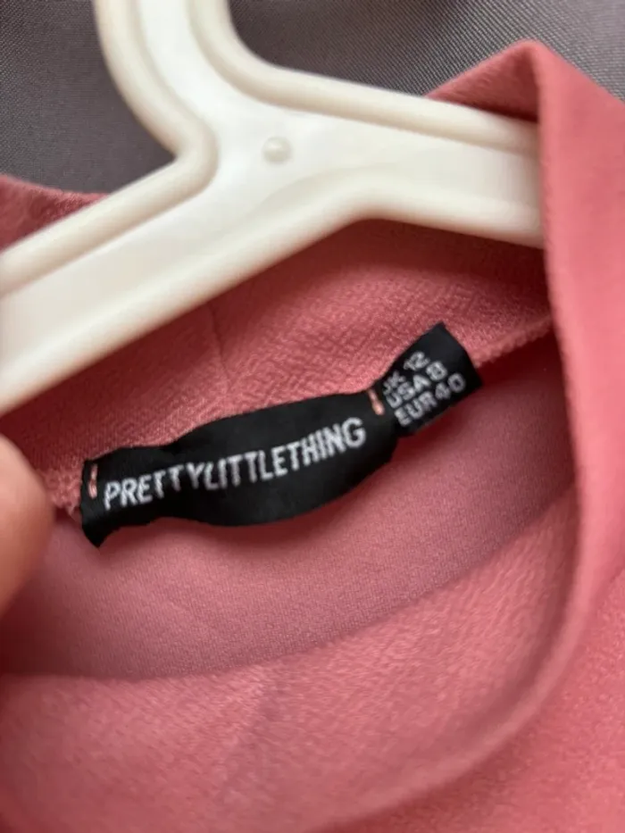 Body PrettyLittleThing, bodie femme taille 40, haut femme, t-shirt rose nude, justaucorps - photo numéro 4