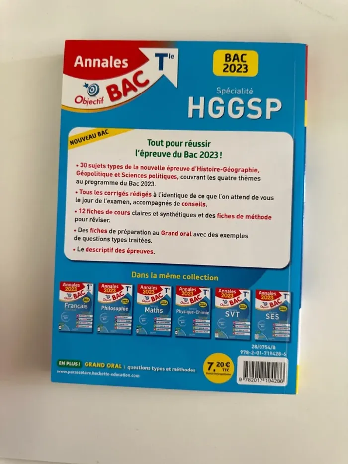 Livre annales 2023 objectif, bac spécialité hggsp - photo numéro 3