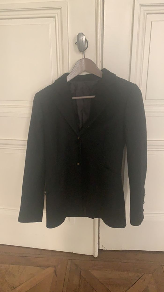 Blazer en laine noir, taille 38, comptoir des cotonniers