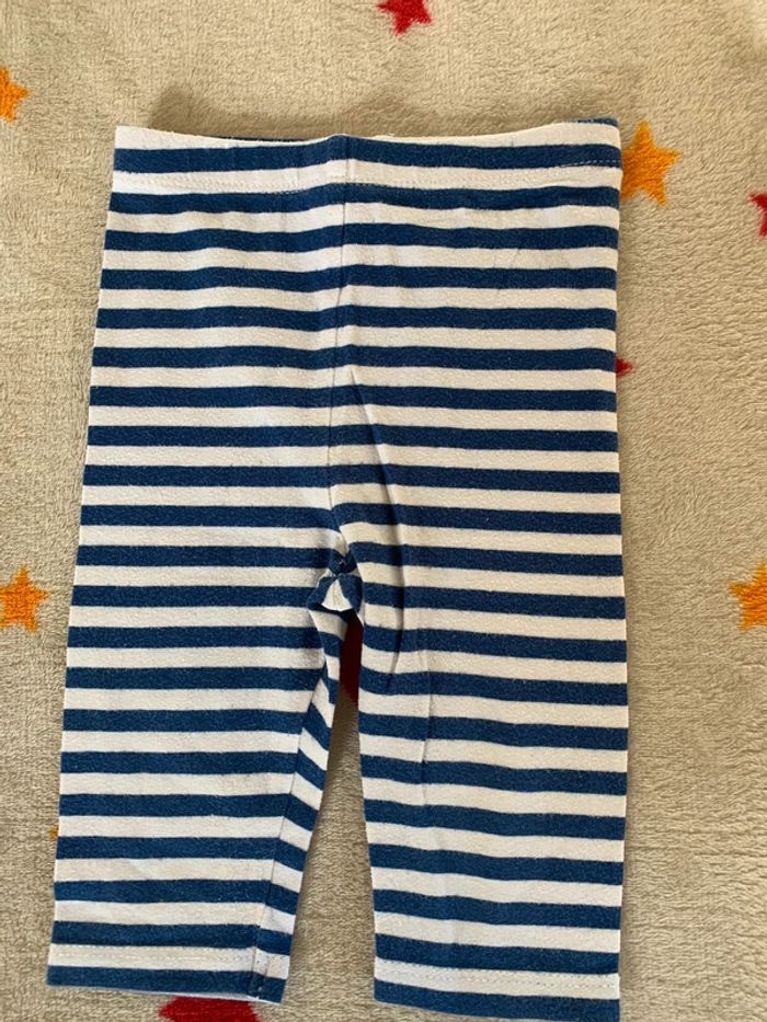 Ensemble Robe et Leggings Bleu et Blanc 18M - photo numéro 7