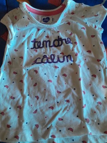 1 tee shirt, 1 robe courte, 1 boy
